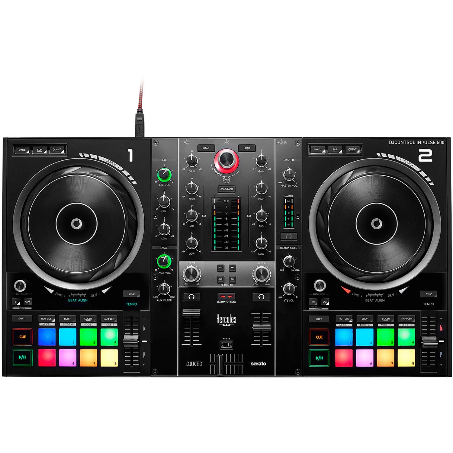 Hercules - DJControl Inpulse 500 - Contrôleur DJ USB 2 voies - Image 7
