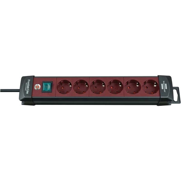 Brennenstuhl Premium-Line 1951760100 stekkerdoos 6-voudig bevestigbaar 3m zw/bor