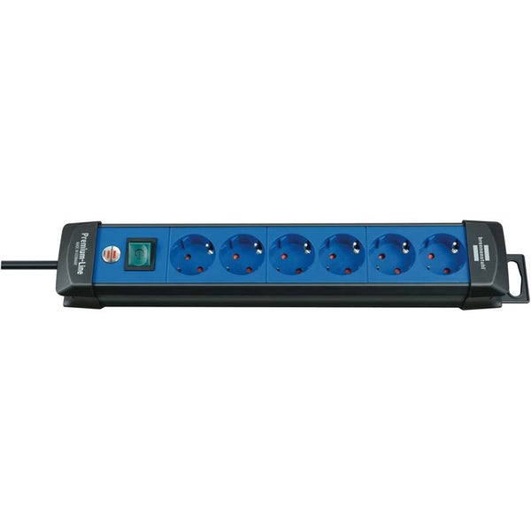 Brennenstuhl Premium-Line 1951360100 stekkerdoos 6-voudig bevestigbaar 3m zw/bl