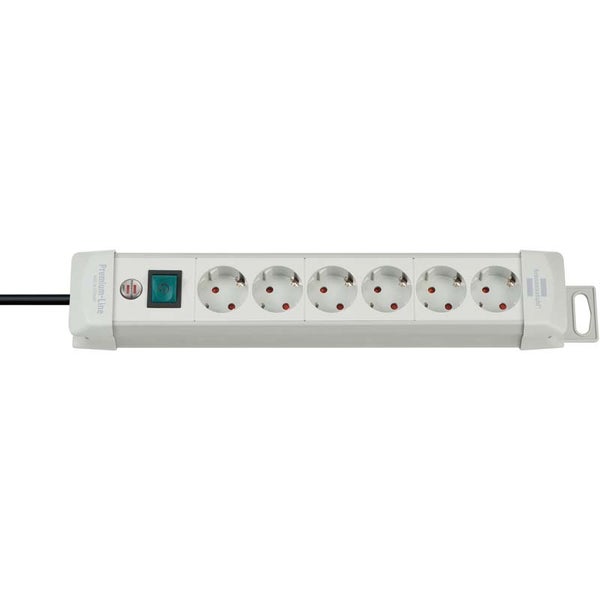 Brennenstuhl Premium-Line 1955560100 stekkerdoos 6-voudig bevestigbaar 3m gr