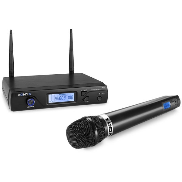 Vonyx WM61 UHF 16-kanaals draadloos microfoonsysteem (863 - 865 Mhz)