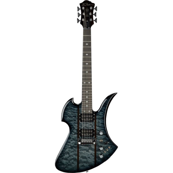 B.C. Rich Mockingbird Legacy STQ Hardtail Black Burst elektrische gitaar met coil tap, reverse phase en varitone