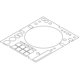 Pioneer spareparts DEH1108 control panel tape voor XDJ-XZ