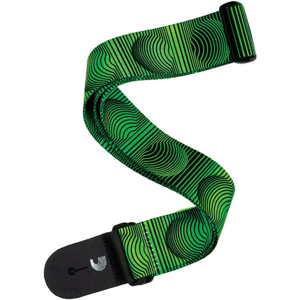 D'Addario P20W1506 gitaarband Optical Art Green Orbs