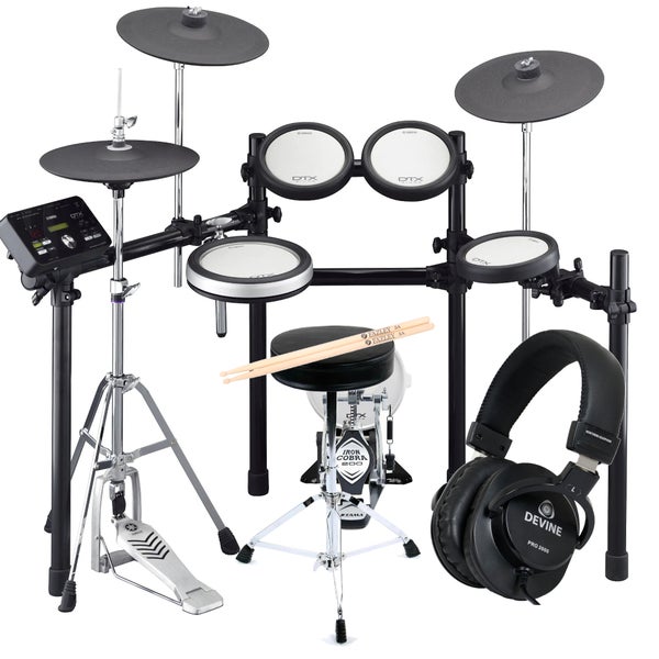 Yamaha DTX582K elektronisch drumstel incl. hardware, stokken en koptelefoon