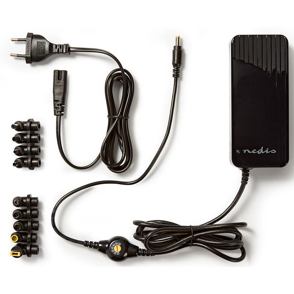 Nedis NBARU120WBK notebook-adapter 15V - 24 V - 120W met 10 stekkers