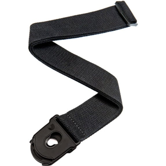D'Addario 50CTPL00 gitaarband Planet Lock katoen zwart