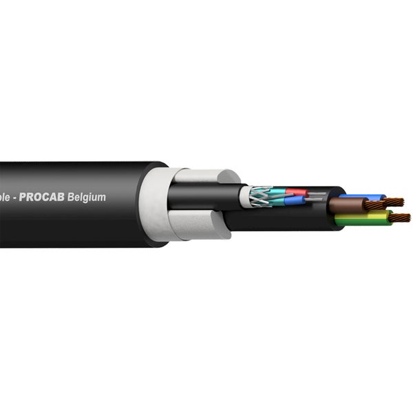 Procab PAC151/3 DMX-AES en 3G1.5 power kabel (per rol van 300 m)