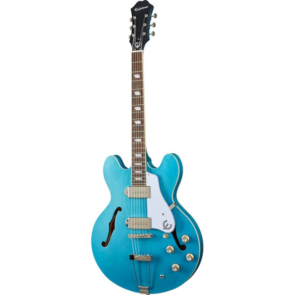 Epiphone Casino Worn Blue Denim semi-akoestische gitaar