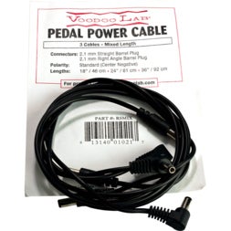 Voodoo Lab RSMIX Combi 3-Pack kabels PPBAR-RS 18, 24 en 36 inch recht-haaks