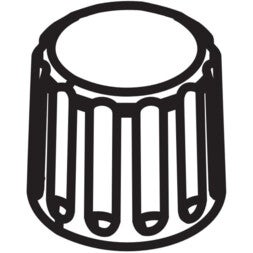 Pioneer spareparts DAA1399 metalen draaiknop