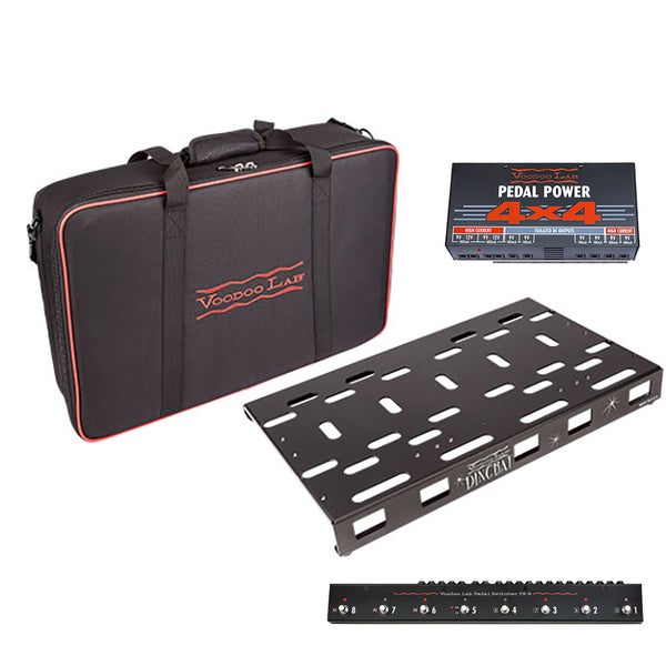Voodoo Lab DBM-PX4 Dingbat Pedalboard Medium + PX8 switcher + Pedal Power 4x4