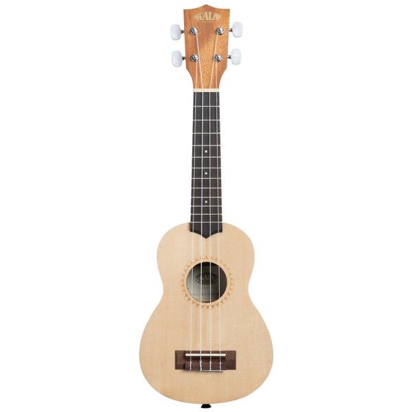 Kala KA-15S-S Satin Mahogany Spruce Top sopraan ukelele met gigbag