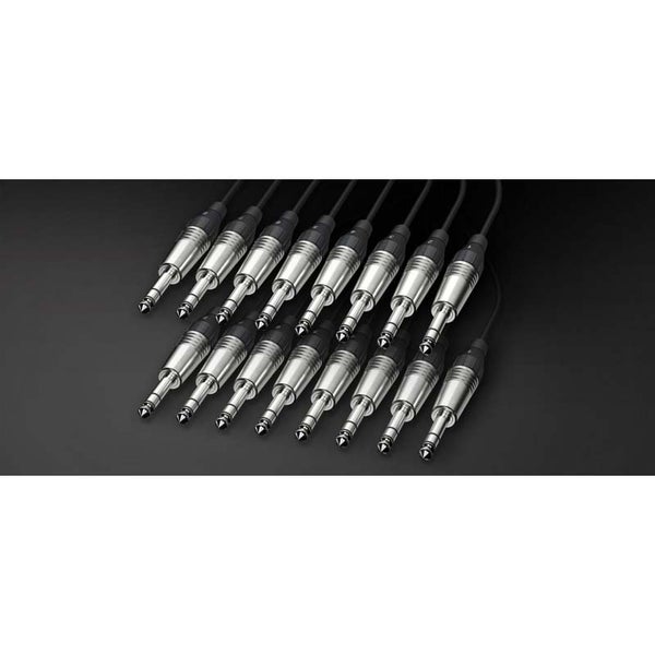 Alva T8T8PRO5 analoge multikabel 8x TRS 6.3mm naar 8x TRS 6.3mm 5m