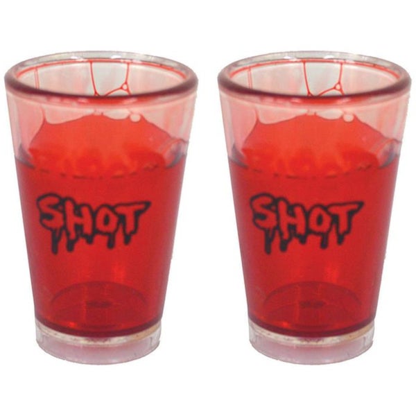 Funny Fashion 74796 2x shotglaasjes met bloed