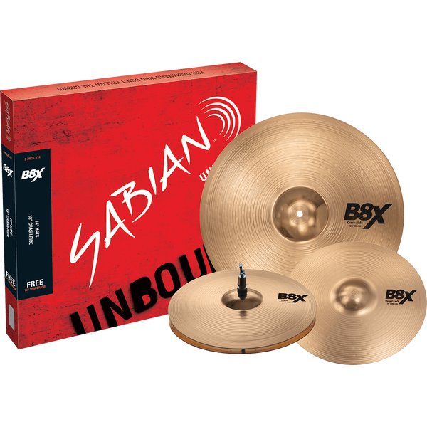 Sabian B8X driedelige bekkenset