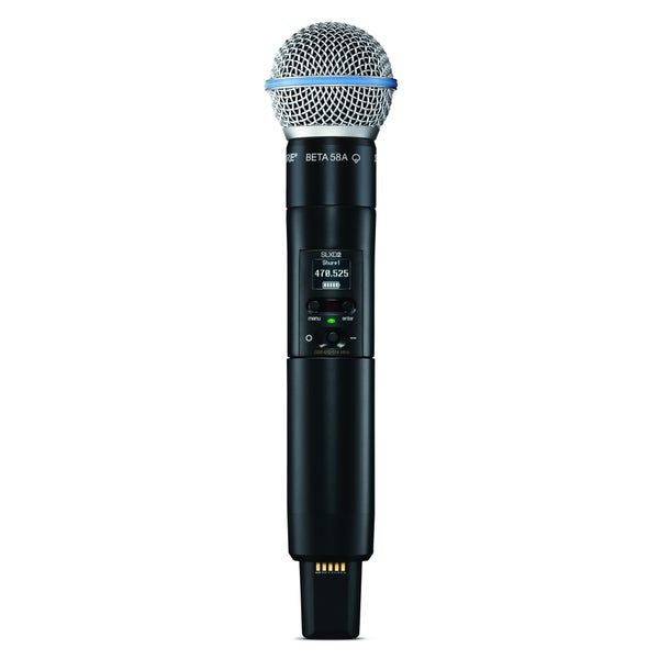 Shure SLXD2/B58-S50 handheld zender met Beta58a capsule (823 - 832 MHz)