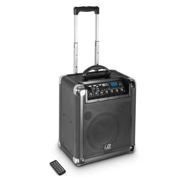 LD Systems Roadjack 8 mobiele geluidsset met mixer op accu