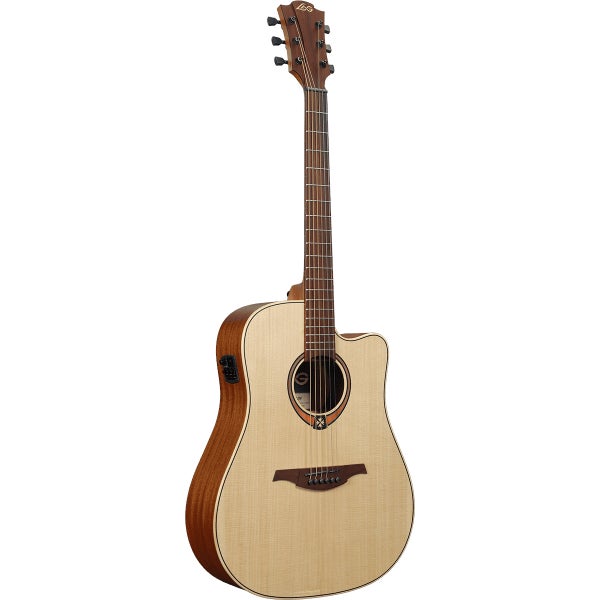 LAG Guitars Tramontane 70 T70DCE Natural elektrisch-akoestische westerngitaar