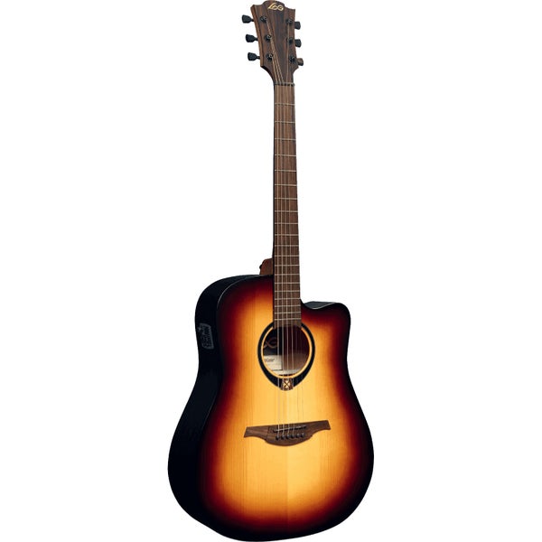 LAG Guitars Tramontane 70 T70DCE-BRB Brown Burst elektrisch-akoestische westerngitaar