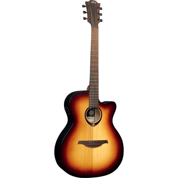 LAG Guitars Tramontane 70 T70ACE-BRB Brown Burst elektrisch-akoestische westerngitaar