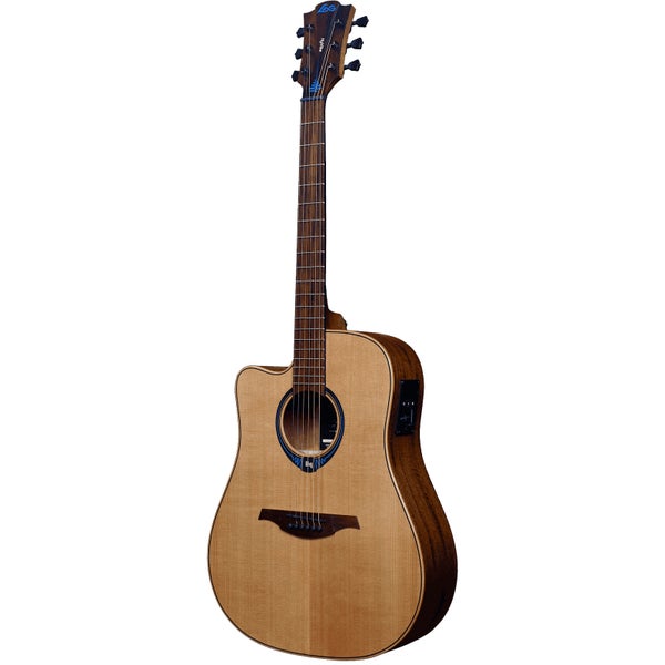 LAG Guitars Tramontane HyVibe 10 TLHV10DCE Satin LH E/A westerngitaar met ingebouwd multi-effect en bluetooth