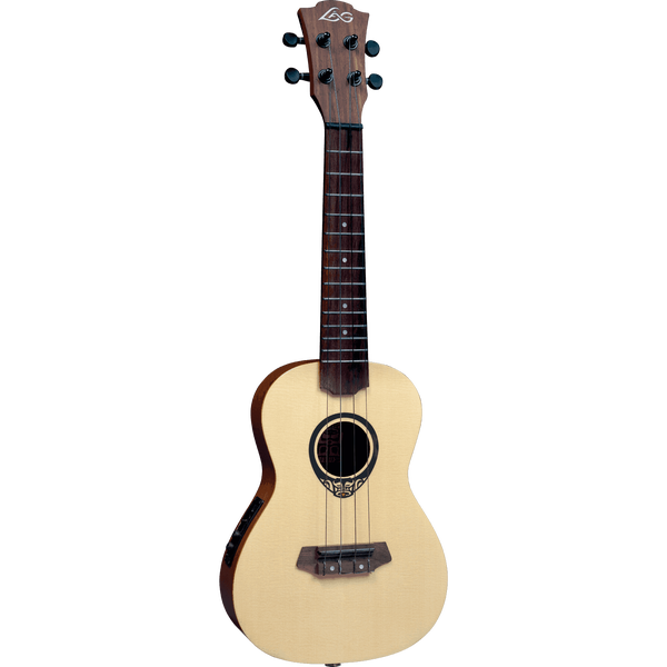 LAG Guitars Tiki Uku 150 TKU150CE elektrisch-akoestische thinline concert ukelele met gigbag