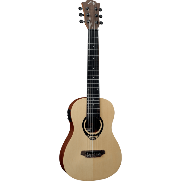 LAG Guitars Travel Tiki 150 TKT150E Tiki Uku Mini Guitar elektrisch-akoestische reisgitaar met gigbag