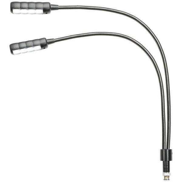Adam Hall SLED 2 ULTRA BNC LED dual zwanenhals-lamp met BNC-connector