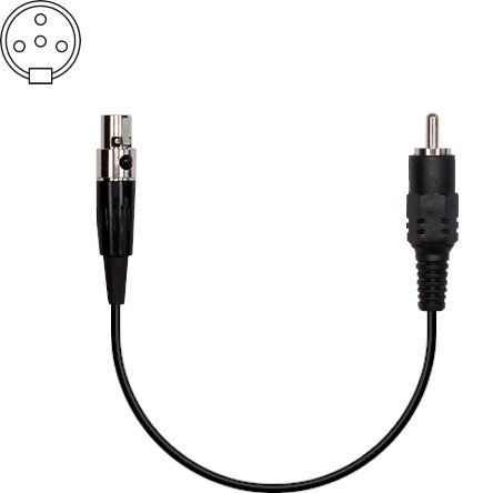 Catchbox Mod AKG Cable RCA - 3-pin mini XLR voor AKG systemen