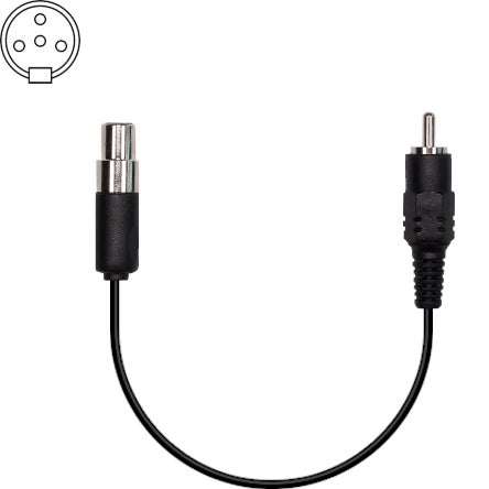 Catchbox Mod Beyerdynamic Cable RCA - 4-pin mini XLR voor Beyerdynamic systemen
