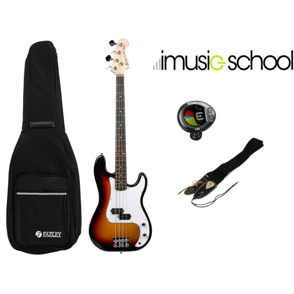 Fazley FPB118SB imusic-school basgitaar-set + online muziekles (Frans)
