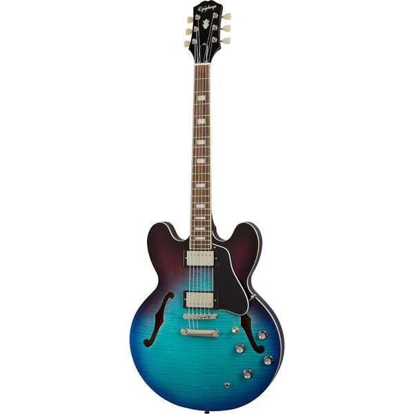 Epiphone ES-335 Figured Blueberry Burst semi-akoestische gitaar