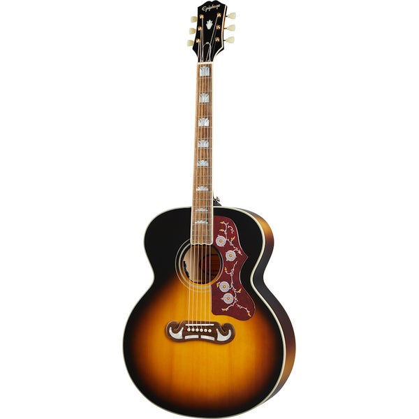 Epiphone Inspired by Gibson J-200 Aged Vintage Sunburst Gloss elektrisch-akoestische westerngitaar