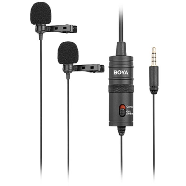 Boya BY-M1DM duo omnidirectionele lavalier microfoons