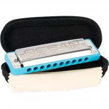 Cascha HH 2325 Ocean Rock Blues Harmonica in A blauw