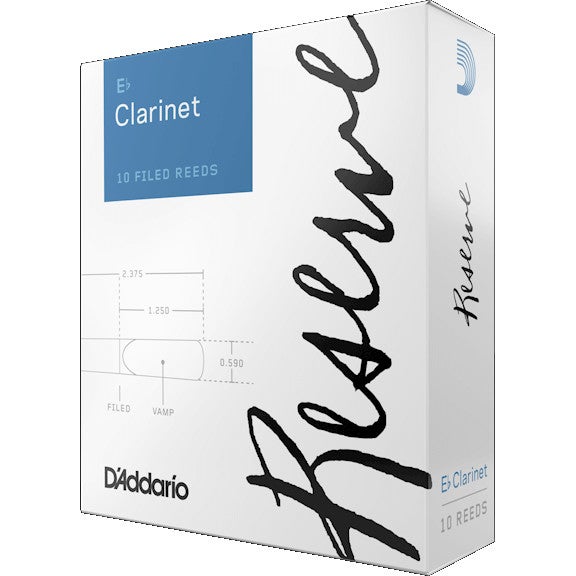 D'Addario Woodwinds Reserve Classic Eb 2.0 rieten voor Eb klarinet (10 stuks)