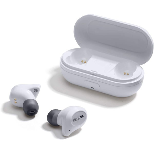 Boya BY-AP1-W draadloze stereo oordopjes plus lader (wit)