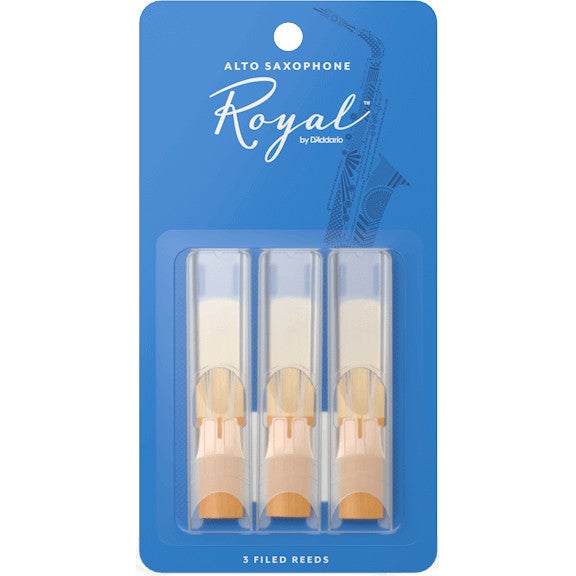 D'Addario Woodwinds RJB0330 Royal Reeds 3.0 rieten voor altsaxofoon (3 stuks)