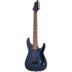 Schecter Omen Elite-7 See-Thru Blue Burst elektrische gitaar