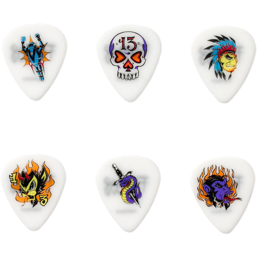 Dunlop Blackline Originals BL100P114 Alan Forbes 1.14mm Plectrums (Pack of 6)