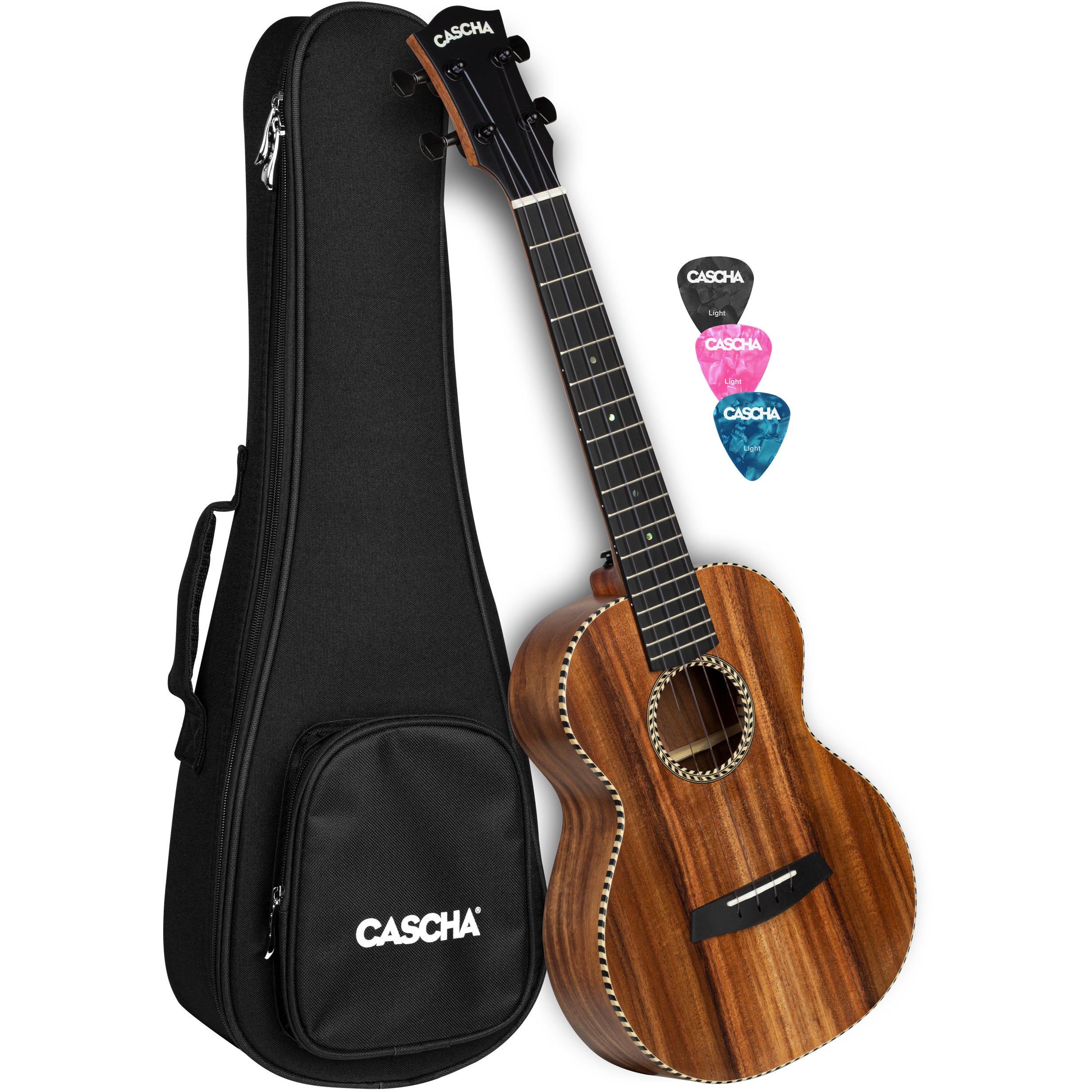 Cascha HH 2311 All-Solid Acacia Tenor Ukulele