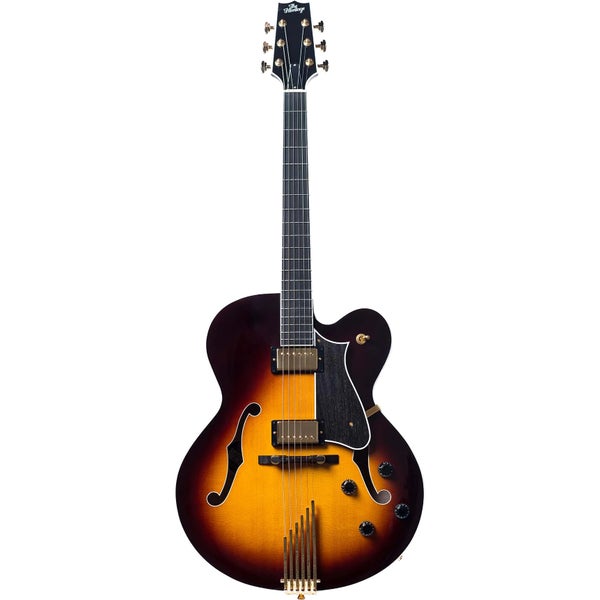 Heritage Standard Eagle Classic Original Sunburst semi-akoestische gitaar met koffer