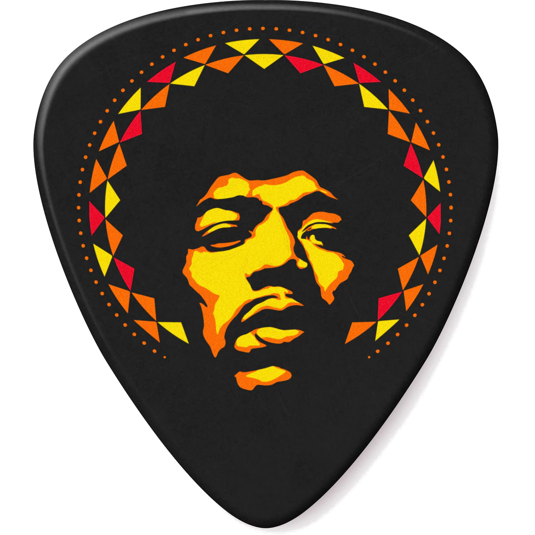 Dunlop Jimi Hendrix 69 Psych Series Aura Mandala Plectrums (Pack of 6)