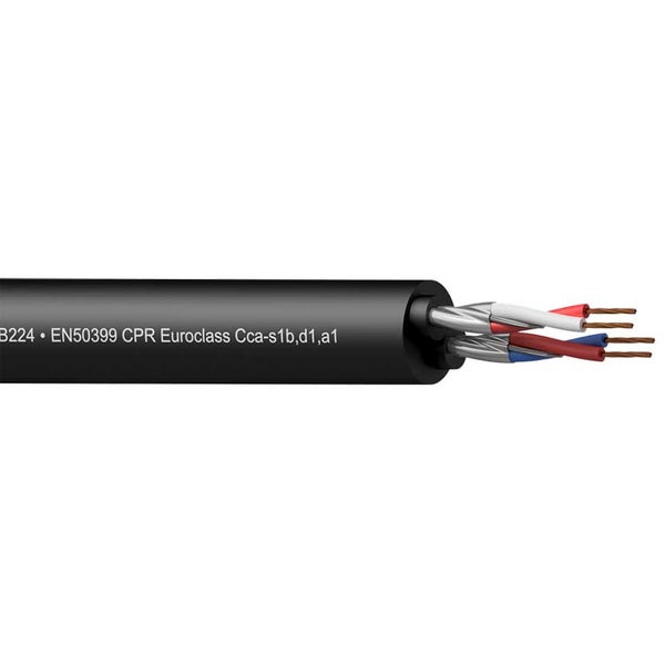Procab CSB224-CCA/1 audiokabel, 2x 0.20 mm², ø 11 mm, 100 m