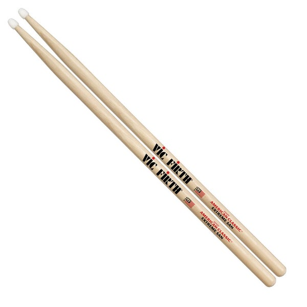 Vic Firth X5AN drumstokken hickory met nylon tip (12 paar)