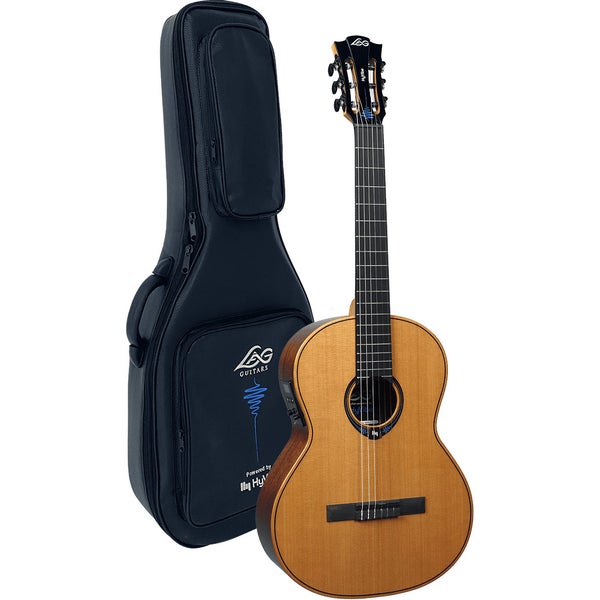 LAG Guitars Classic HyVibe 15 CHV15E E/A klassieke gitaar + multi-effect & Bluetooth incl. gigbag
