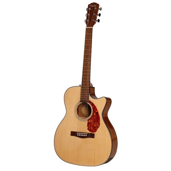 Fender Classic Design CC-140SCE Natural WN elektrisch-akoestische westerngitaar met koffer