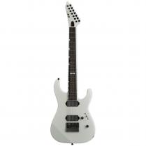 ESP E-II M-II 7B Baritone EverTune Pearl White 7-snarige elektrische gitaar met koffer