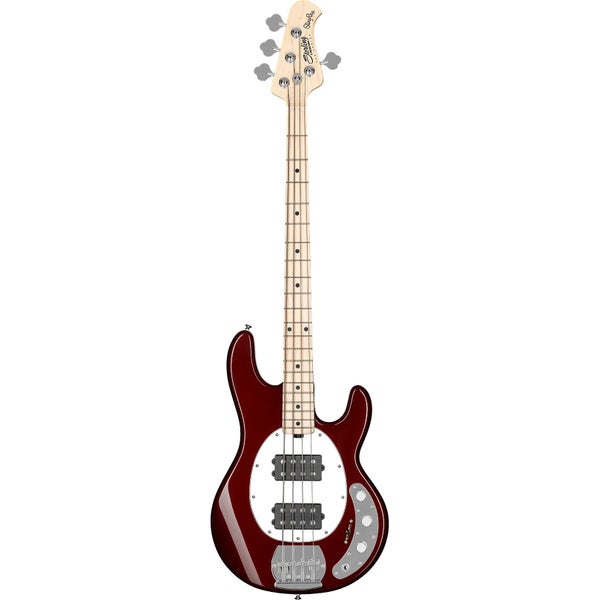Sterling by Music Man StingRay Ray4 HH Candy Apple Red  elektrische basgitaar